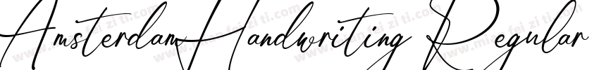 AmsterdamHandwriting Regular字体转换 AmsterdamHandwriting Regular字体转换